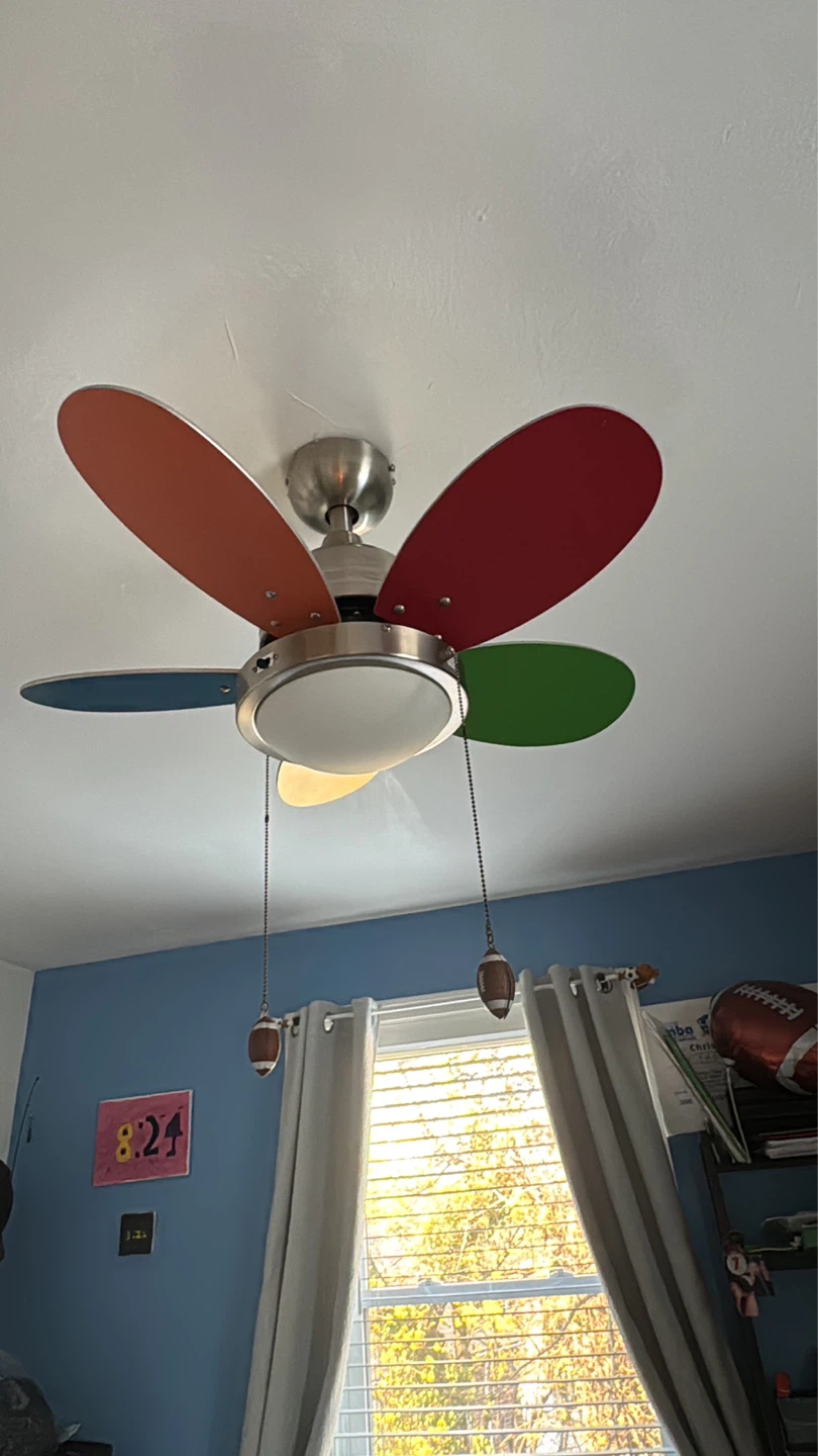 Children’s Colorful Blades Ceiling Fan