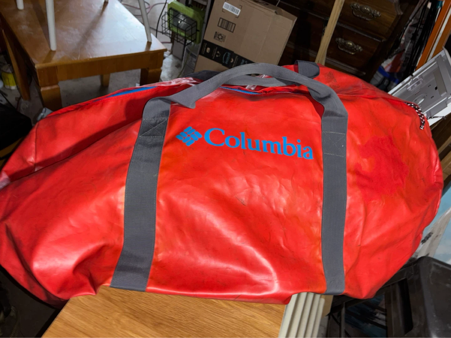 Columbia Red Duffel Bag