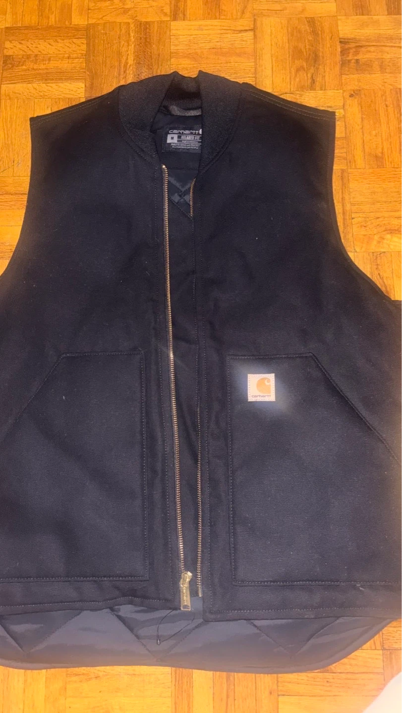 Carhartt Black Relaxed Fit Vest - Medium