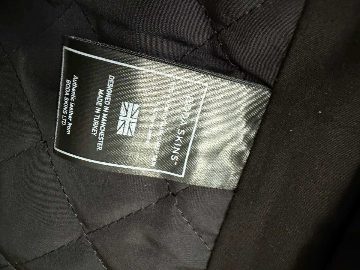 Boda Skins Black Leather Quilted Biker Jacket - photo 4