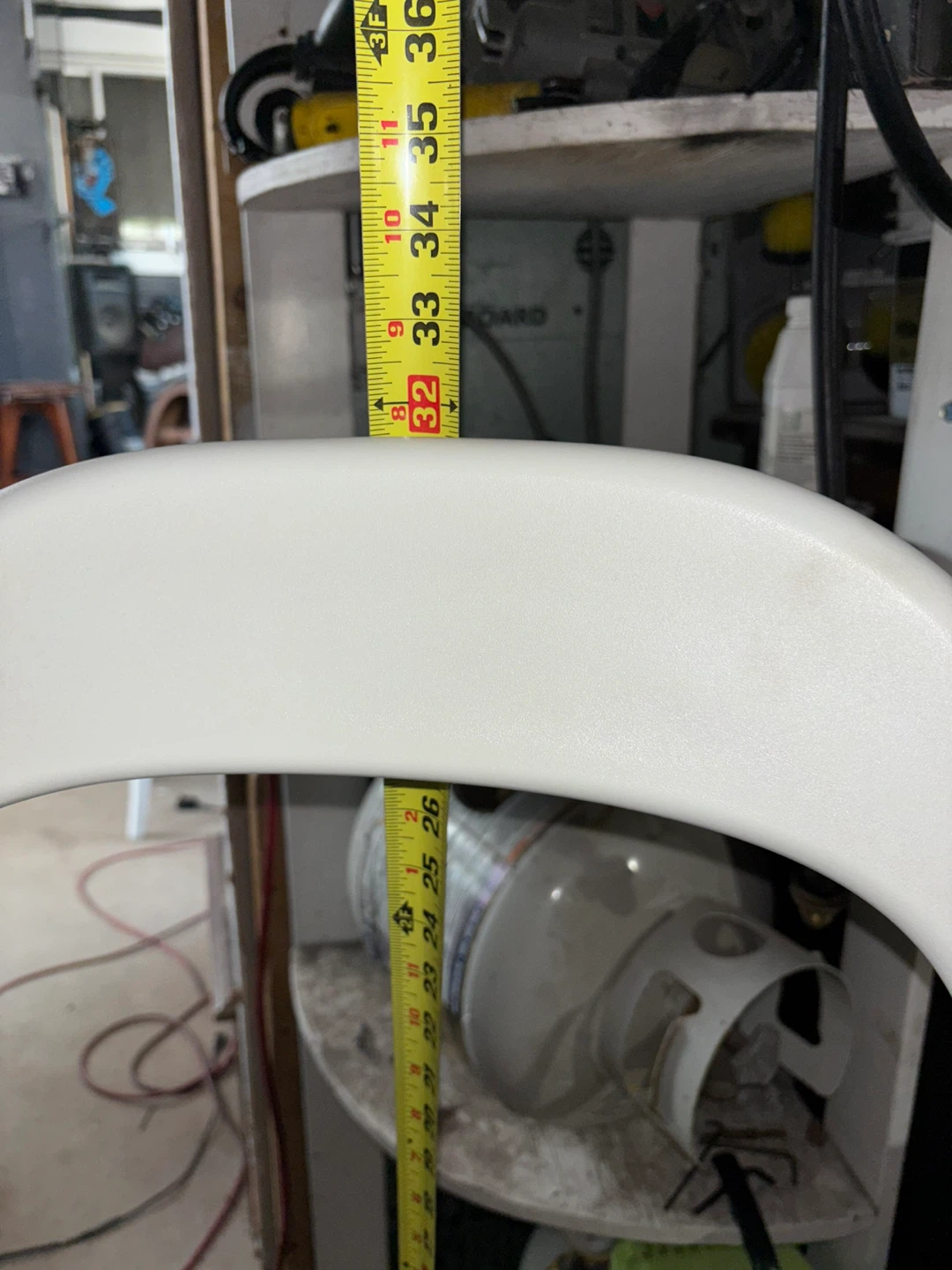 White Plastic Chair - photo 3