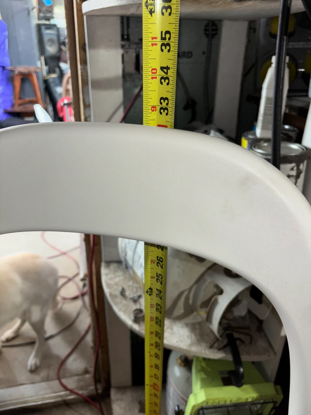 White Plastic Chair - photo 2