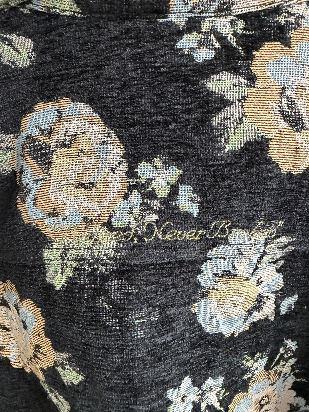 PRPS Black Floral Jacket - Size M - photo 5