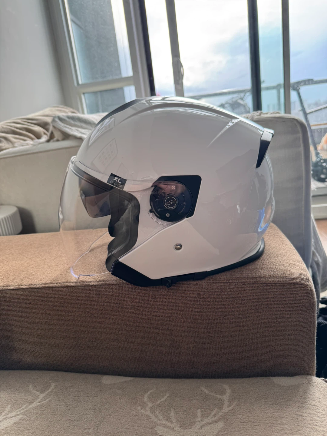 Z1R Road Max White Motorcycle Helmet with Visor - Size XL - photo 2