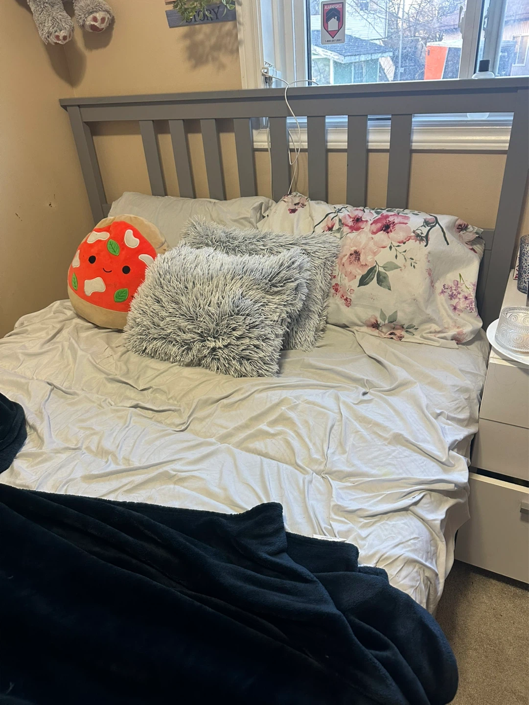 Grey king  Bed Frame