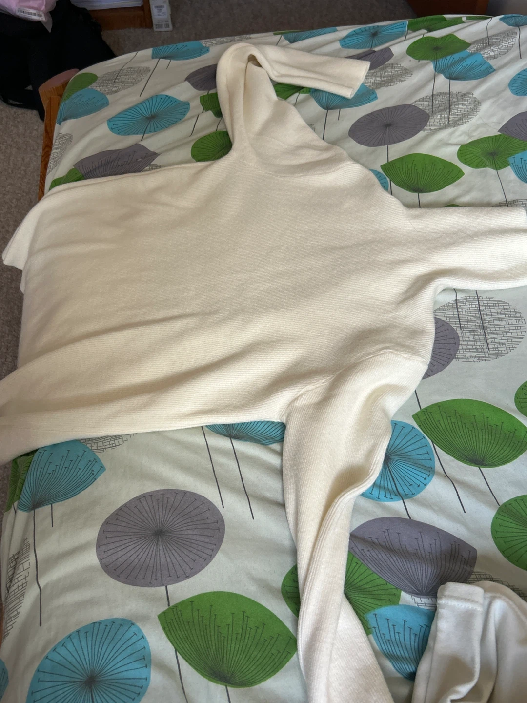 Cream knit sweater
