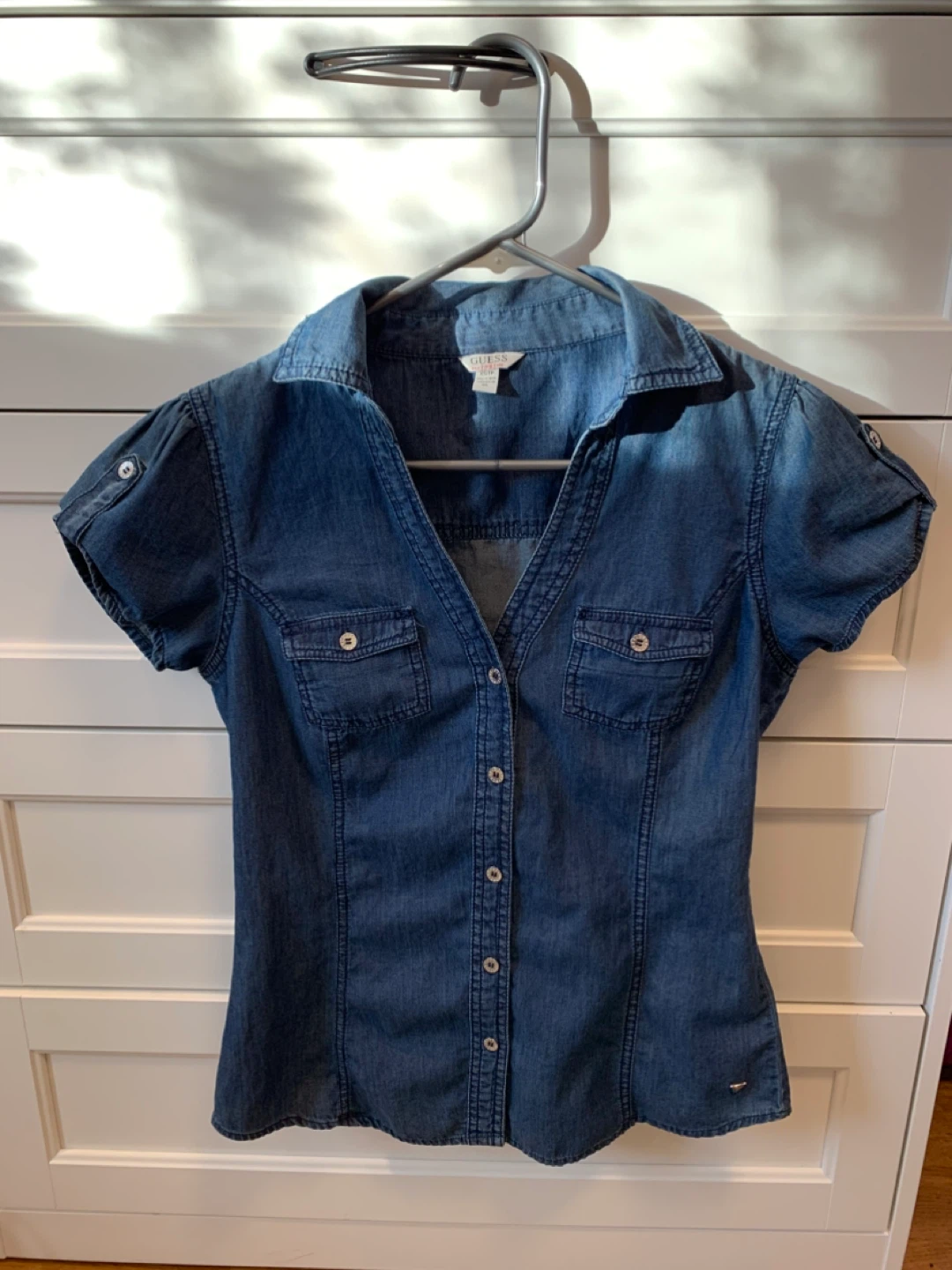 GUESS Denim Button-Up Shirt
