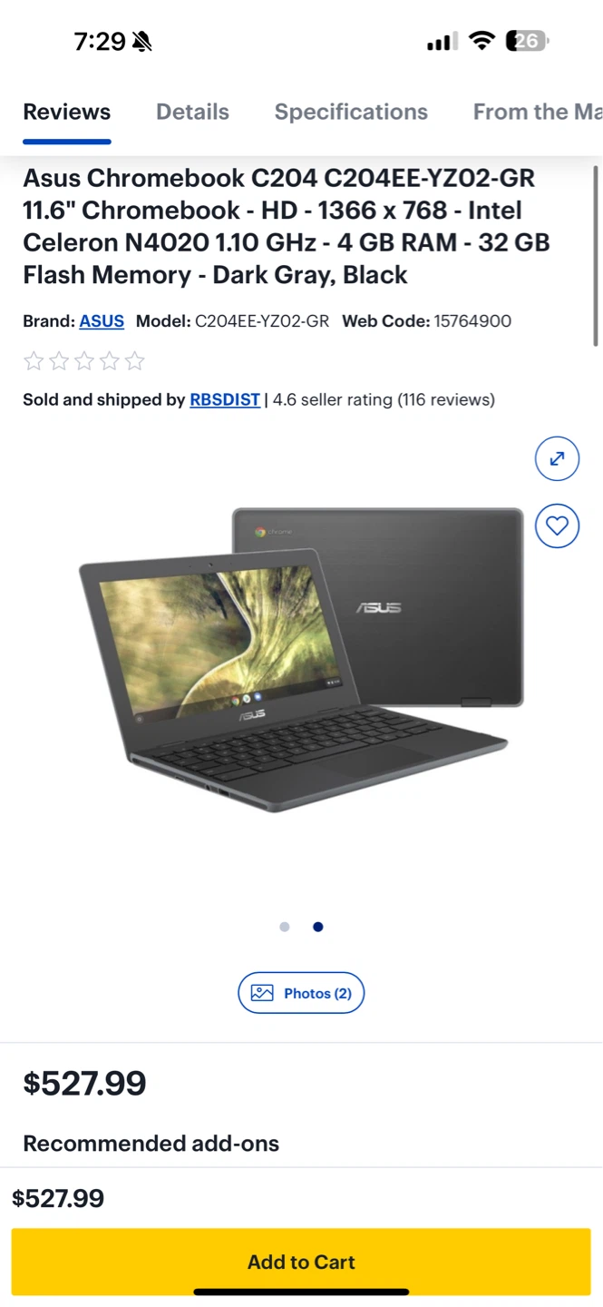 Asus Chromebook - photo 2