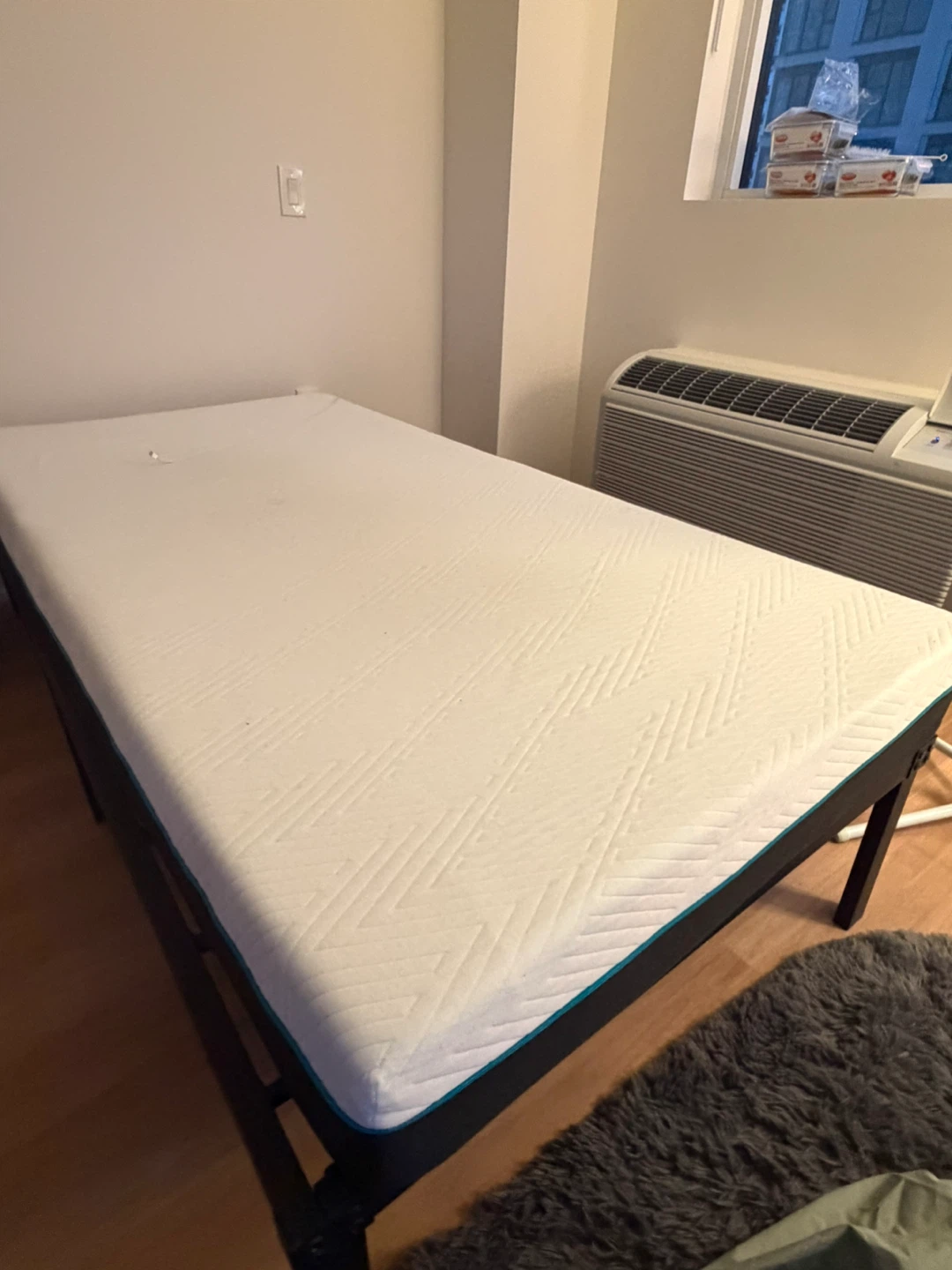 TWIN Black Metal Bed Frame + Mattress - photo 3