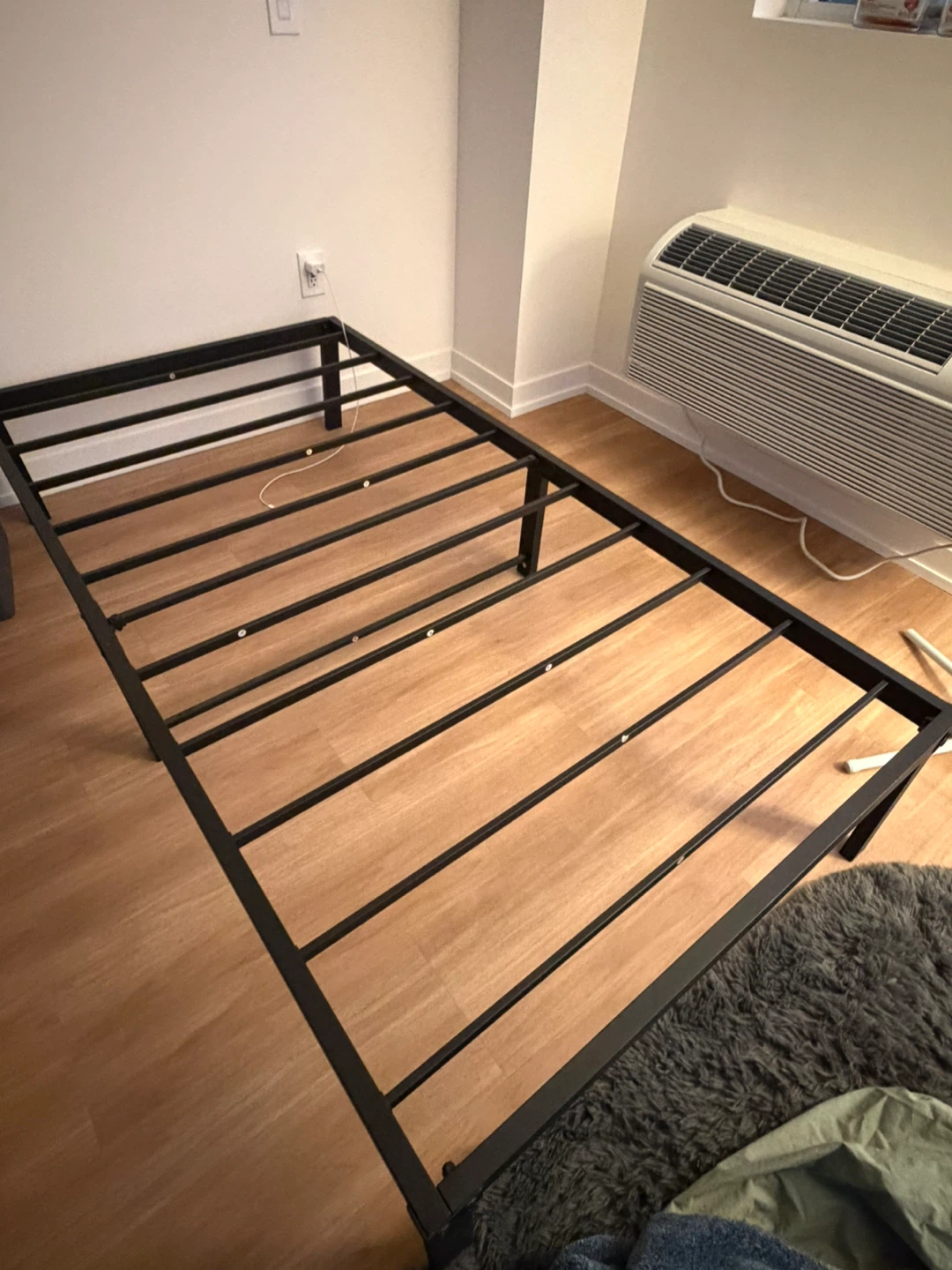 TWIN Black Metal Bed Frame + Mattress - photo 2