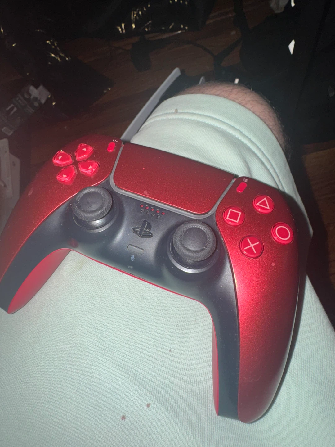 PlayStation 5 Console with Red DualSense Controller