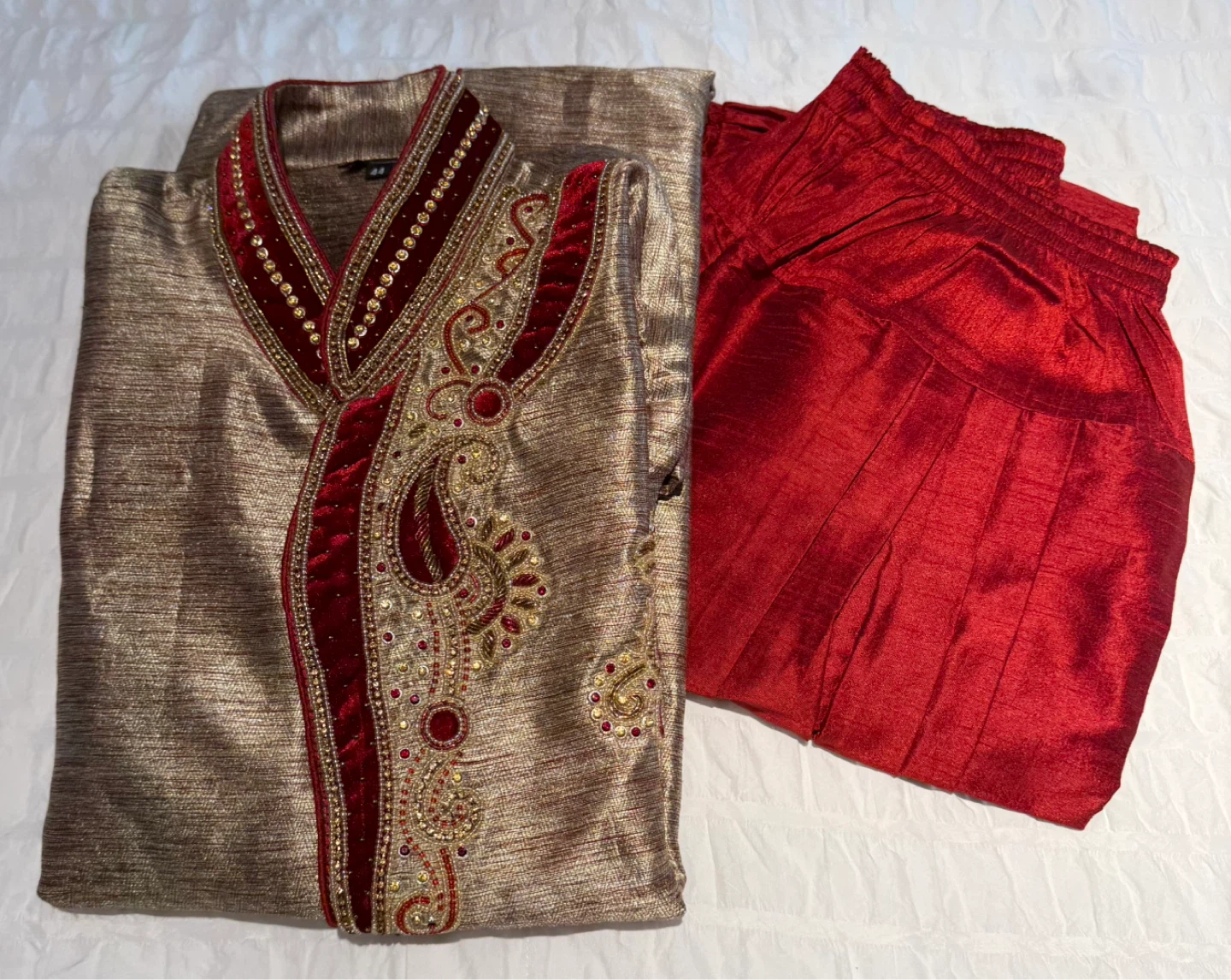 Men’s Indo-Western Sherwani Set (Large) LIKE NEW! - photo 3