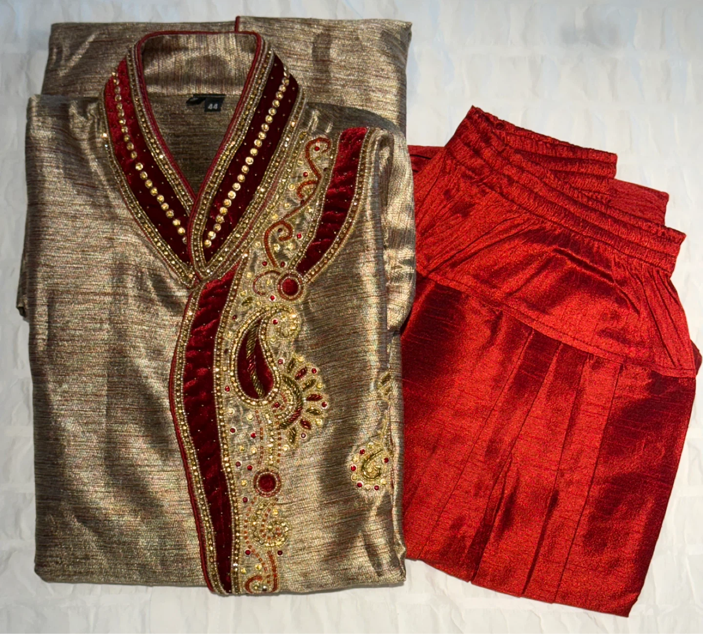 Men’s Indo-Western Sherwani Set (Large) LIKE NEW! - photo 4