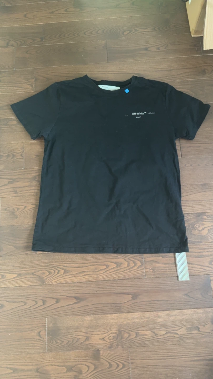OFF-WHITE Black Cotton T-Shirt Fall-Winter 2020