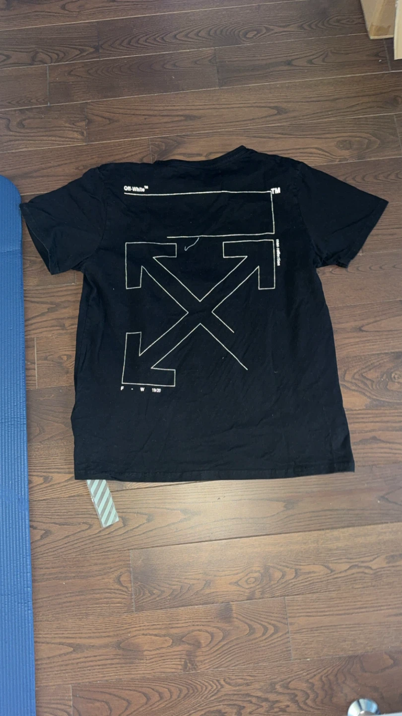 OFF-WHITE Black Cotton T-Shirt Fall-Winter 2020 - photo 5