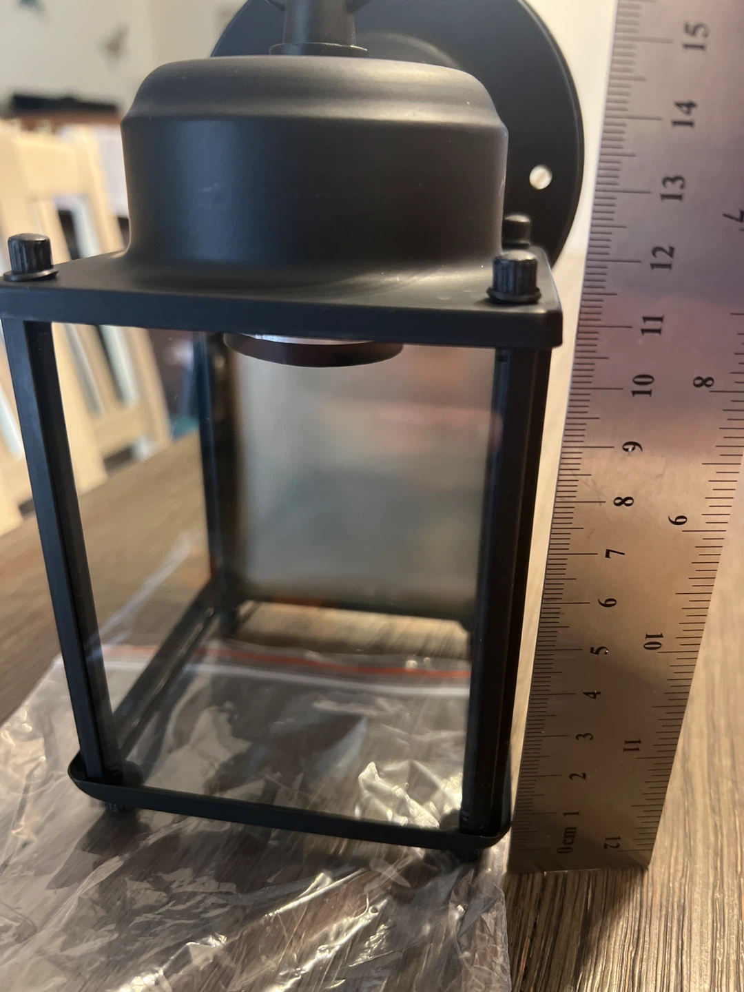 Black Outdoor Wall Lantern - photo 2