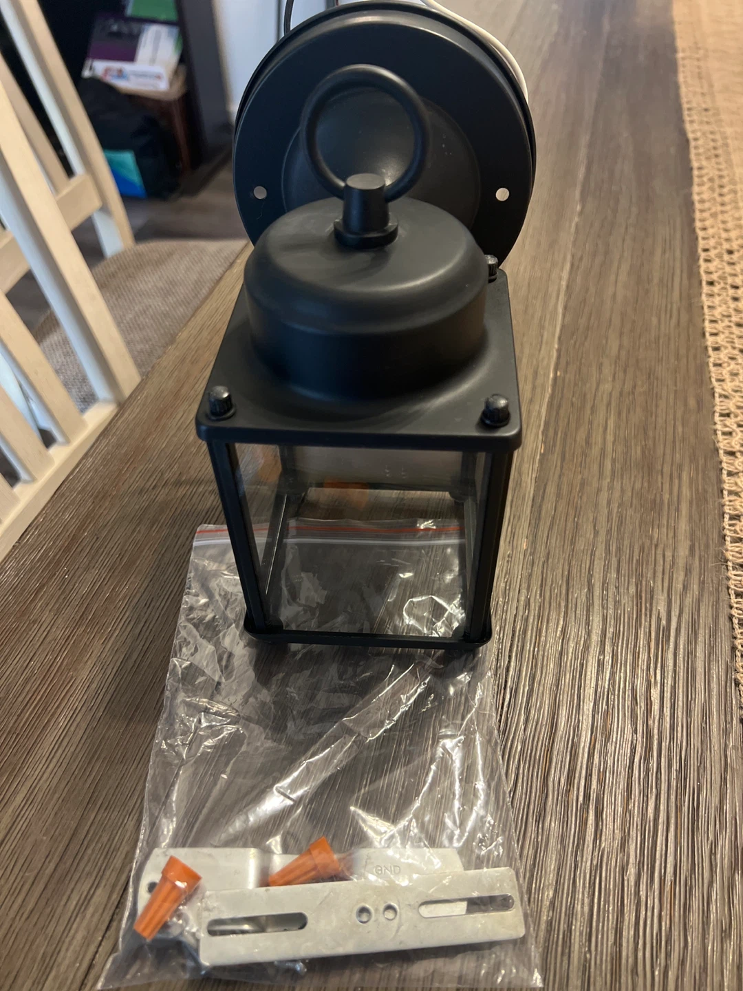 Black Outdoor Wall Lantern - photo 4