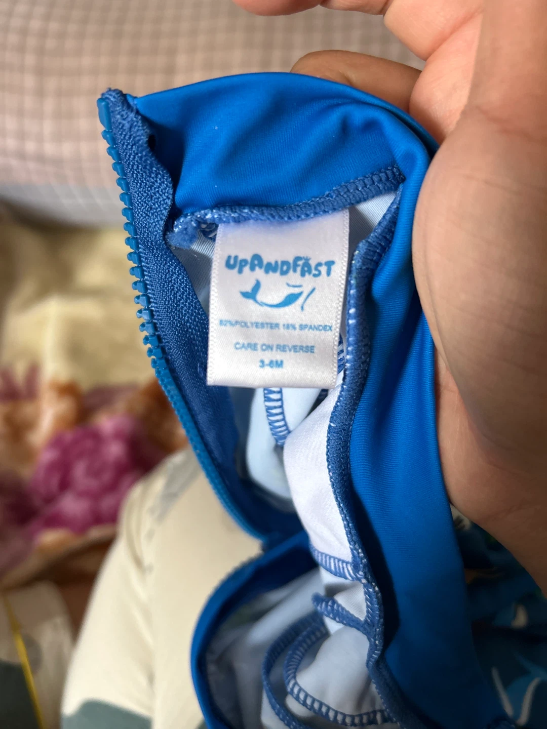 UPandFAST Blue Shark Rash Guard Swimsuit 3-6M - photo 2