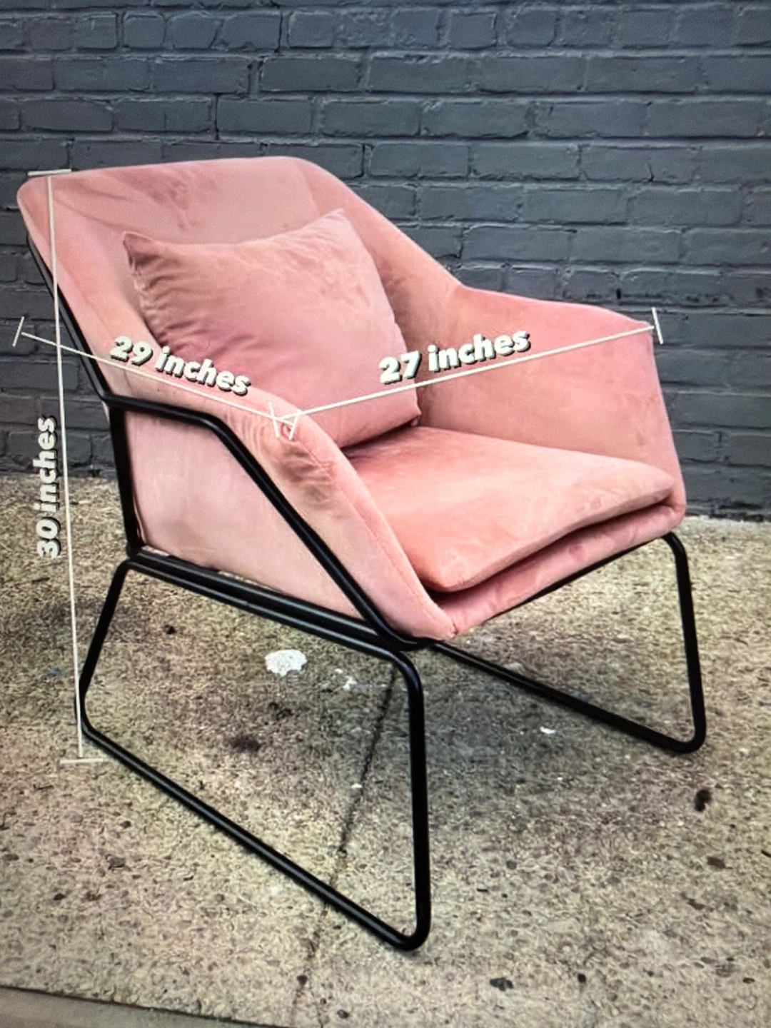 Super comfy Pink Velvet Armchair - photo 2