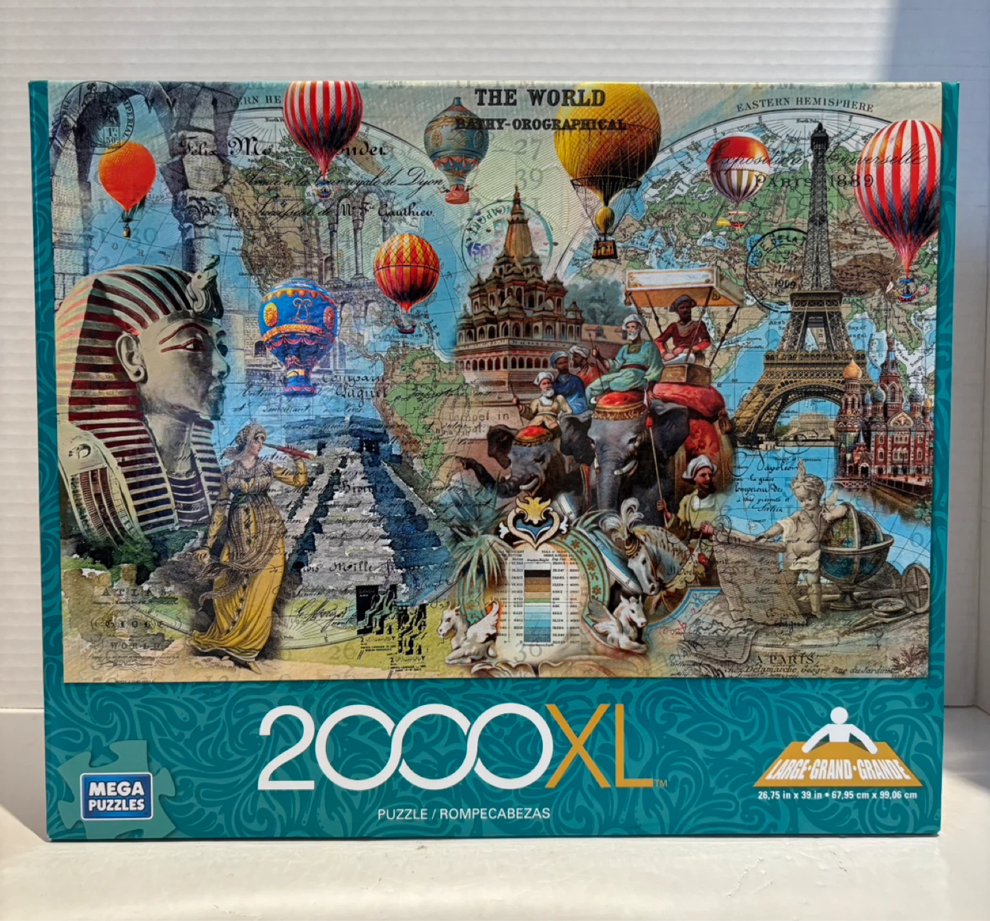 Mega Puzzles The World Traveler 2000 XL Puzzle