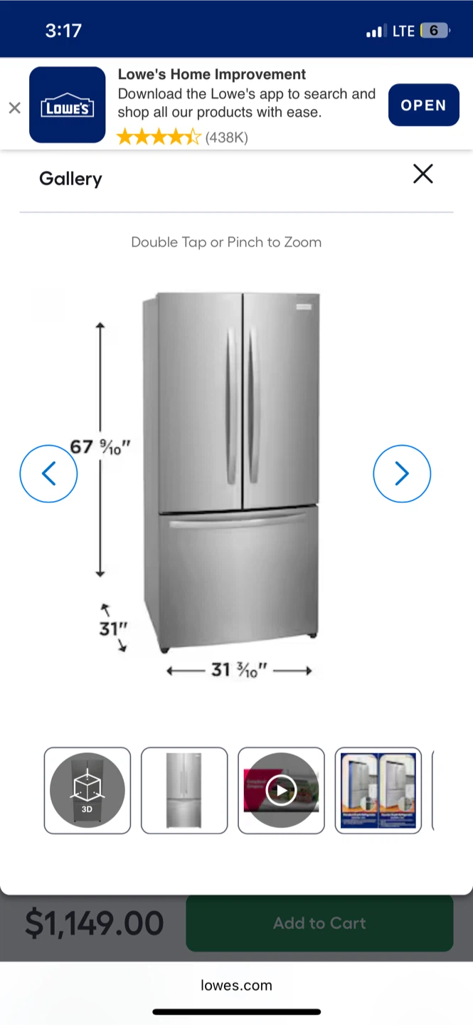 Frigidaire French Door Refrigerator with Ice Maker - photo 5
