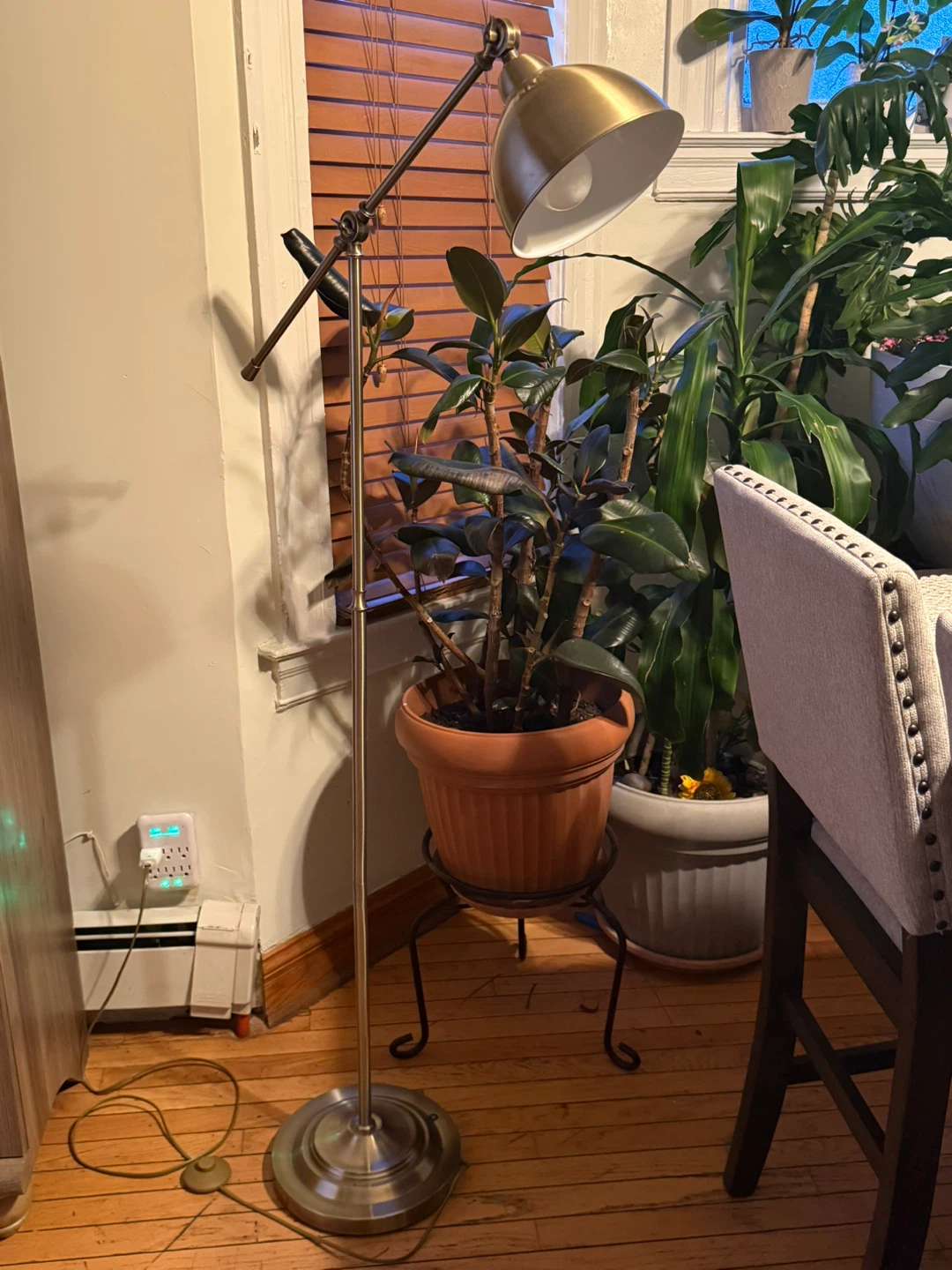 Modern Adjustable Floor Lamp – Metal Task/Reading Light - photo 3