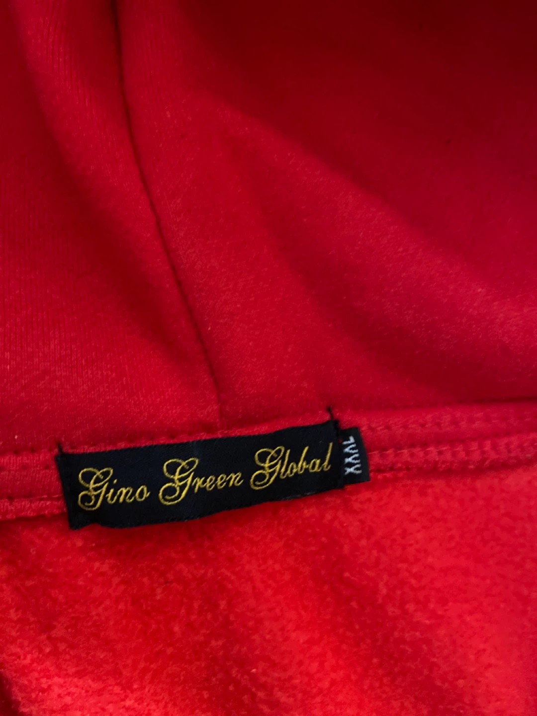 Gino Green Global Red Zip-Up Hoodie XXXL