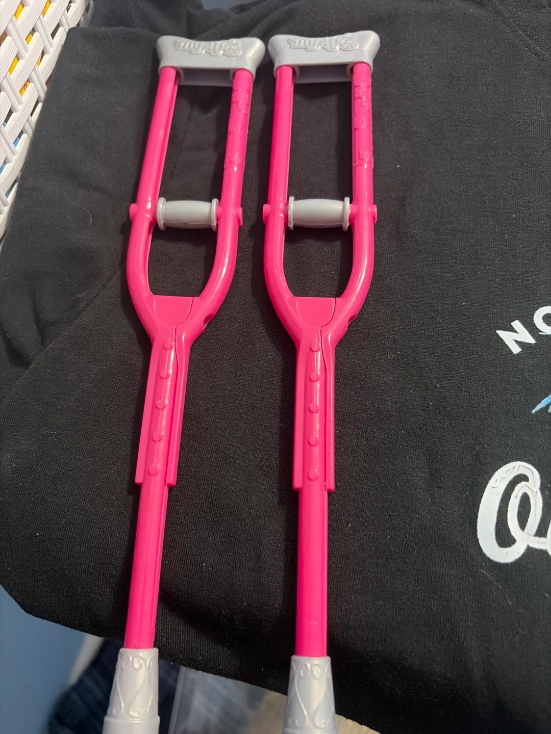 Kids Pink my life Crutches