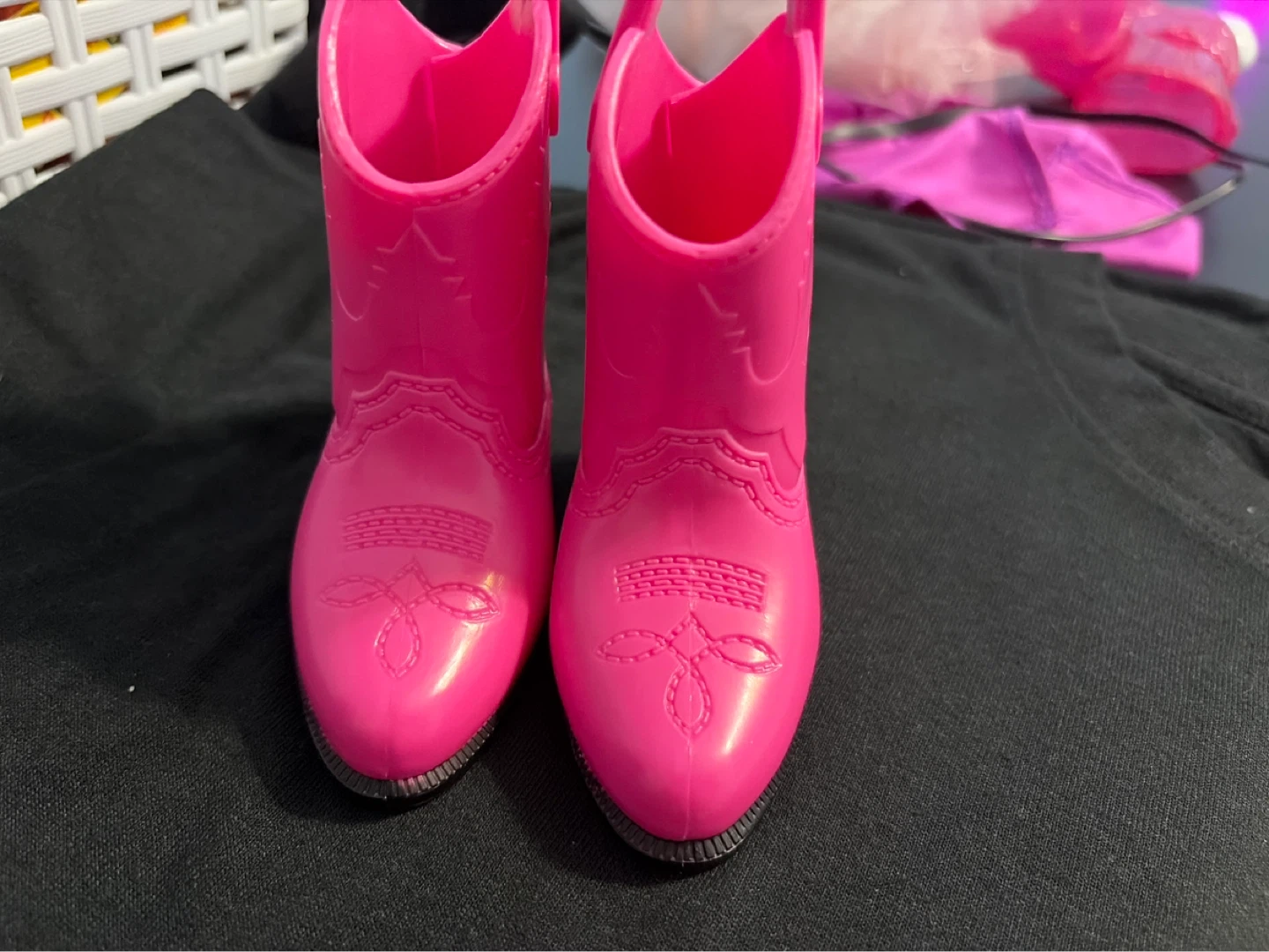 Pink doll Cowboy Boots