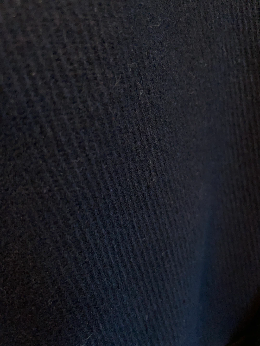 H&M Wool Blend Navy Twill Bomber Jacket - photo 2