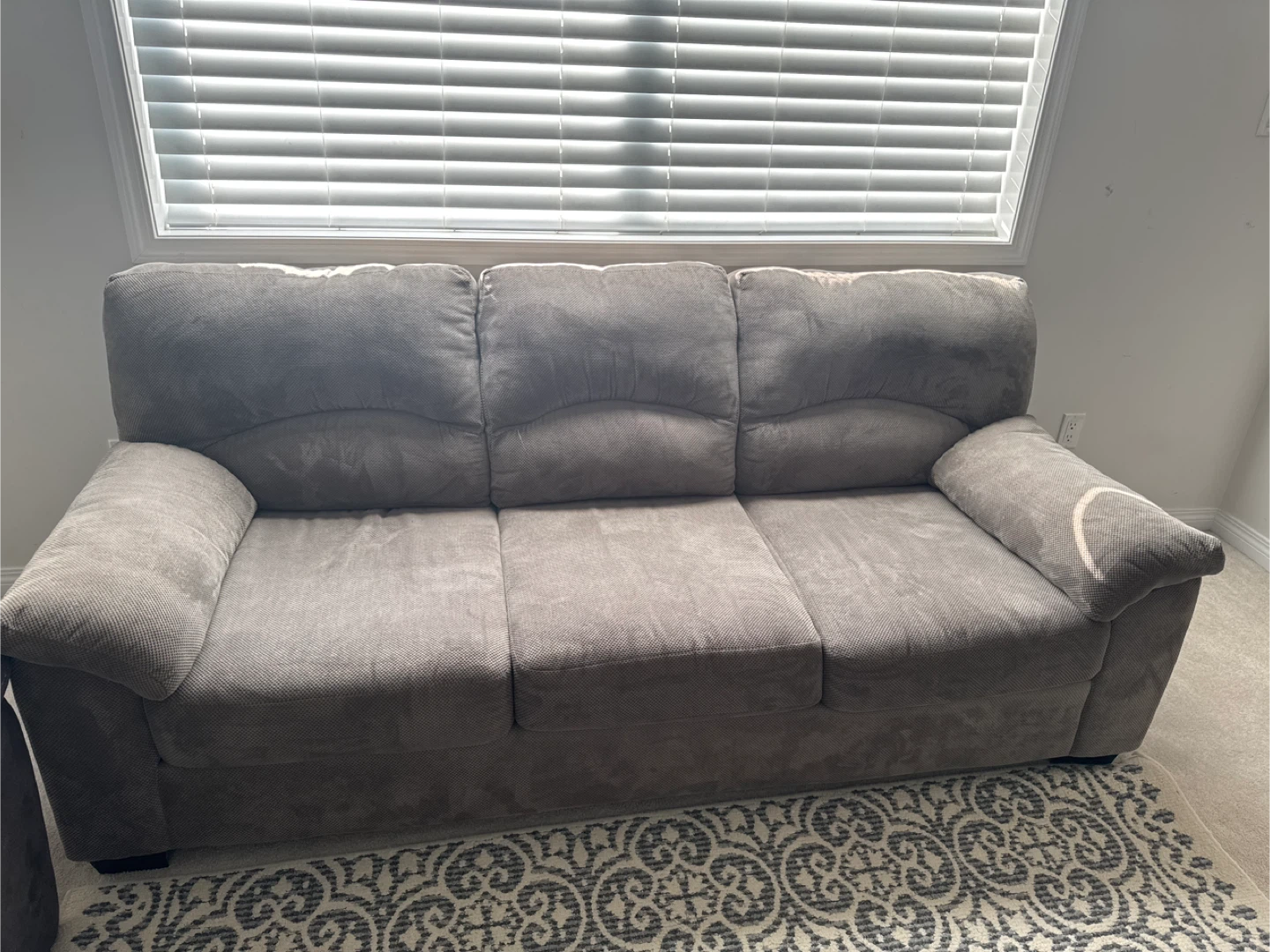 Grey Fabric Sofa