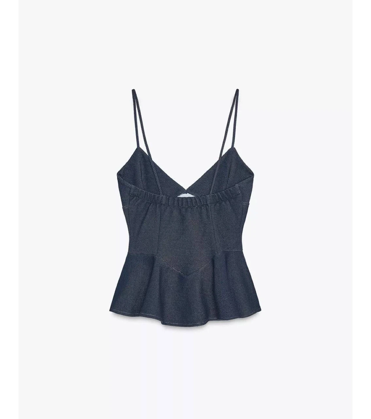 Dark Denim Top Zara, size L - photo 4