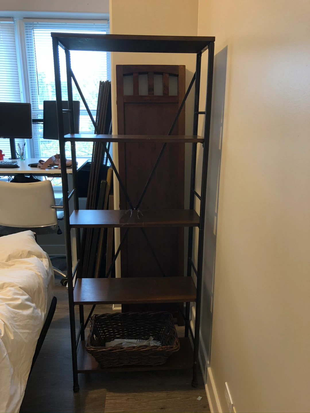 5-Shelf Industrial Style Bookcase