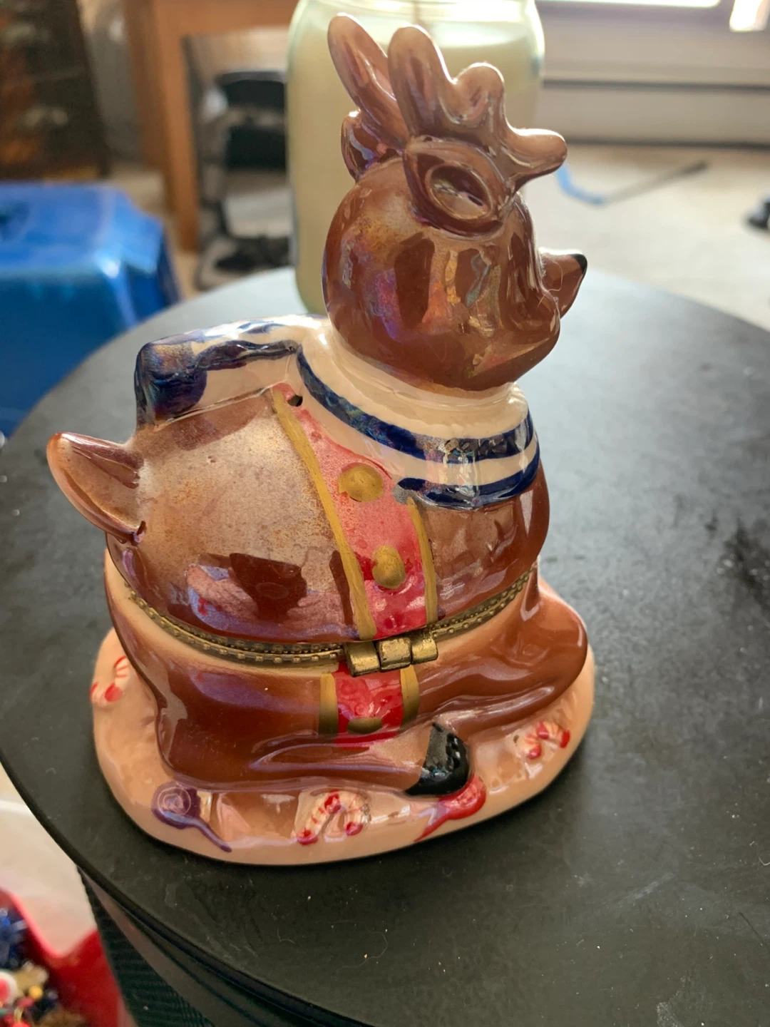 Ceramic Reindeer Music Box - photo 2