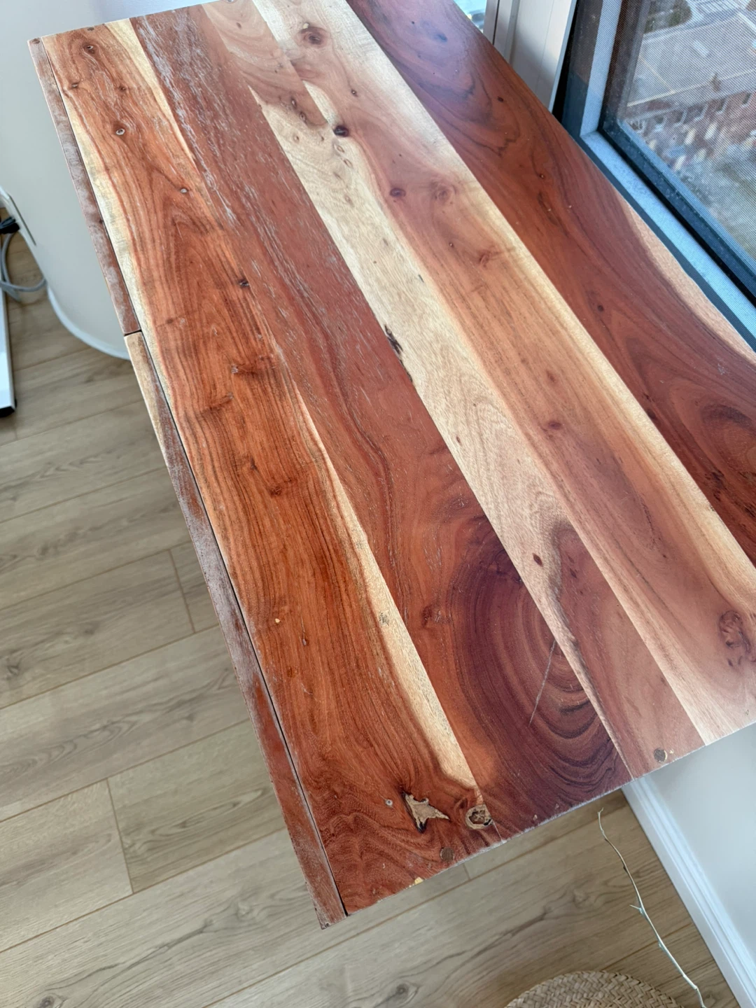 Solid Wood Desk with Two Drawers - photo 3