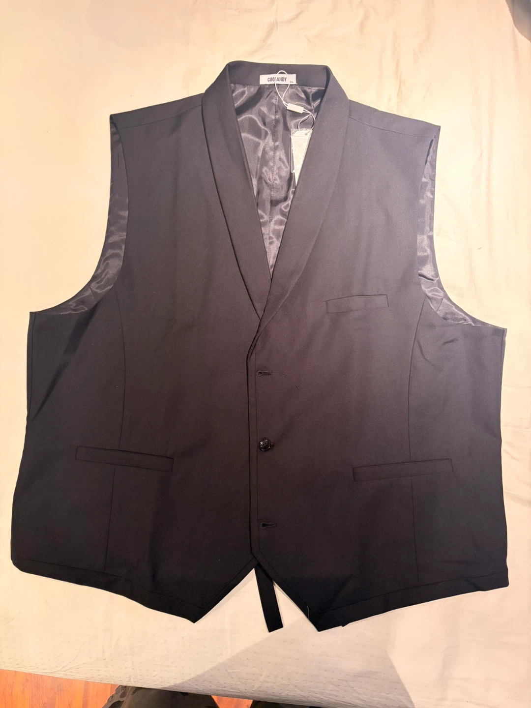 Black Vest with lapel