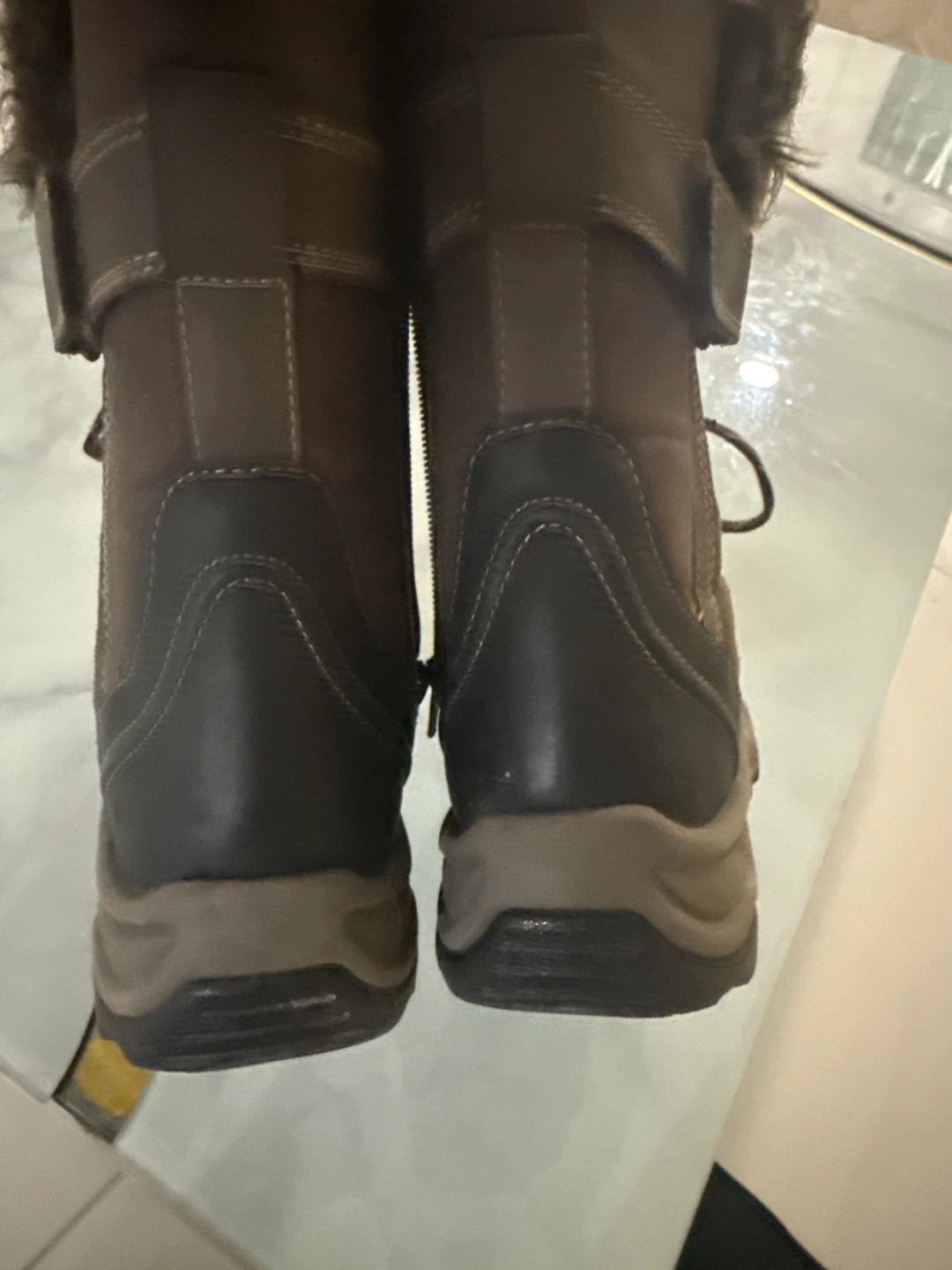 Size 6.5Clarks Collection Women's Brown Winter Boots - photo 3