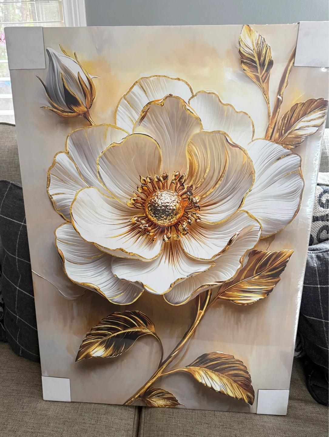Wengtiao 3D Textured Floral Wall Art Set - photo 2