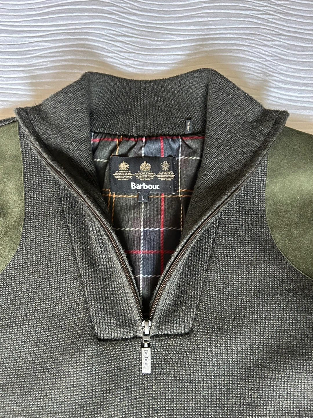 Barbour Storm Half Zip Merino Wool Sweater - photo 2