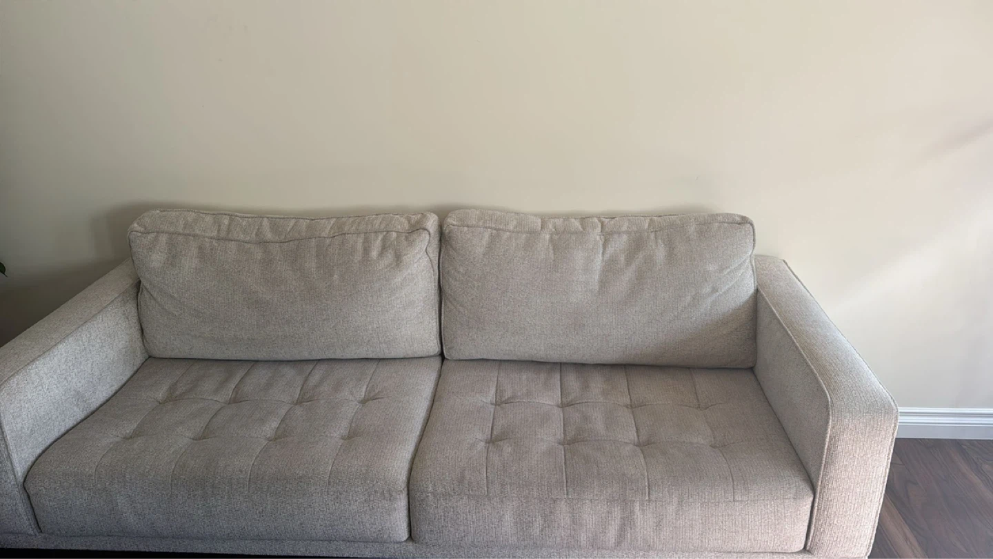 Light Beige couch and love seat - photo 2