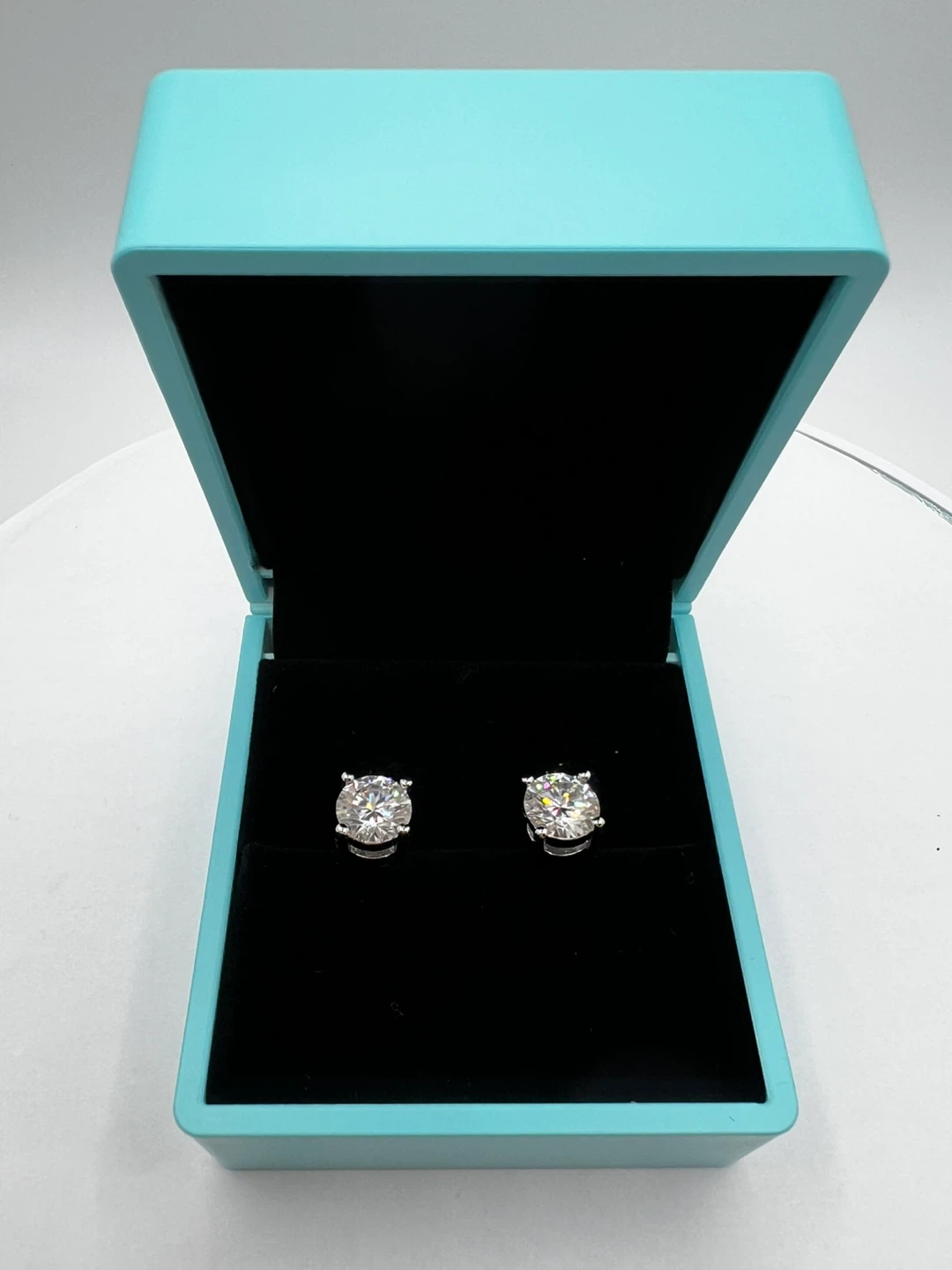 2 Carat Moissanite stud earring  Stud Earrings