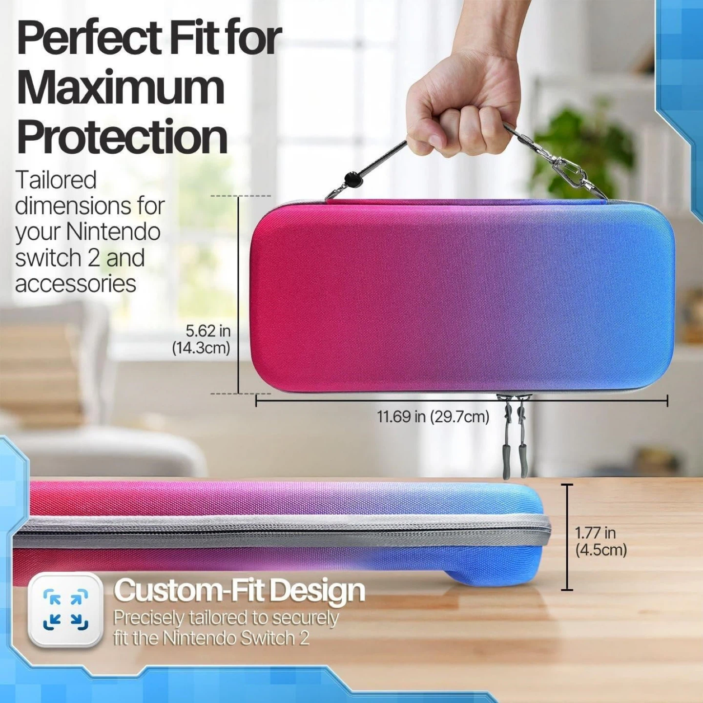 Nintendo Switch 2 Carrying Case with Tempered Glass - photo 2