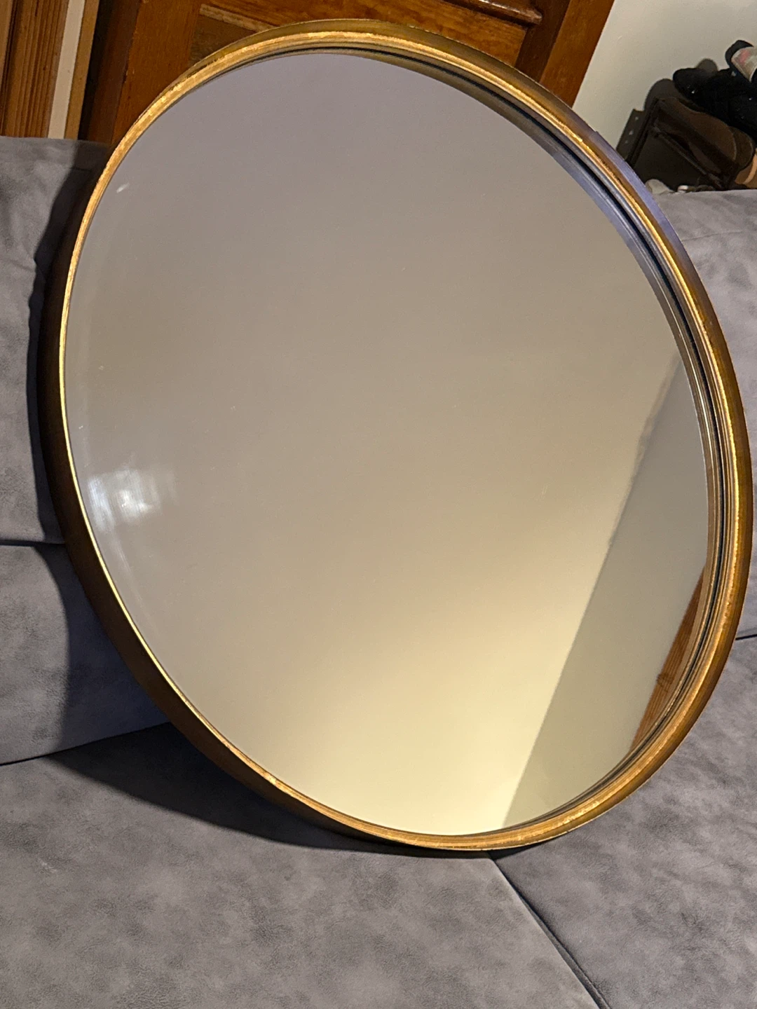 Uttermost Large Round Wall Mirror – Gold Frame – 30.5” - photo 2