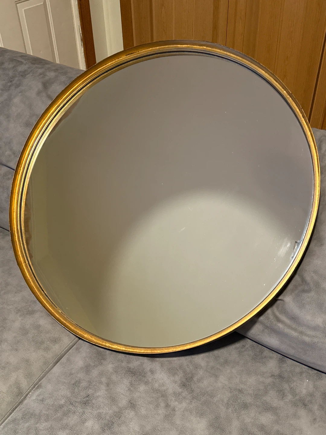 Uttermost Large Round Wall Mirror – Gold Frame – 30.5”