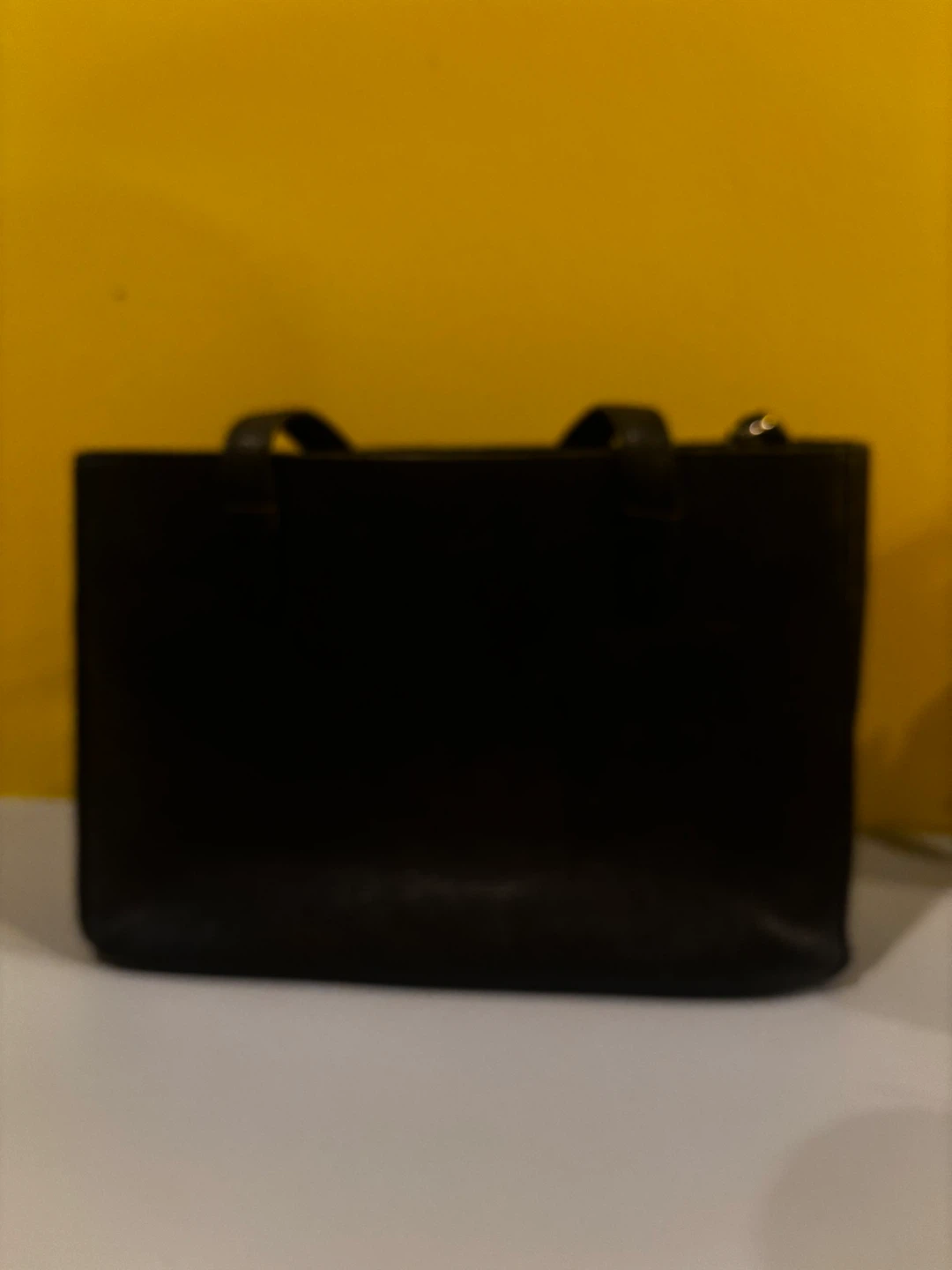 Black vegan Leather Tote Handbag - photo 3