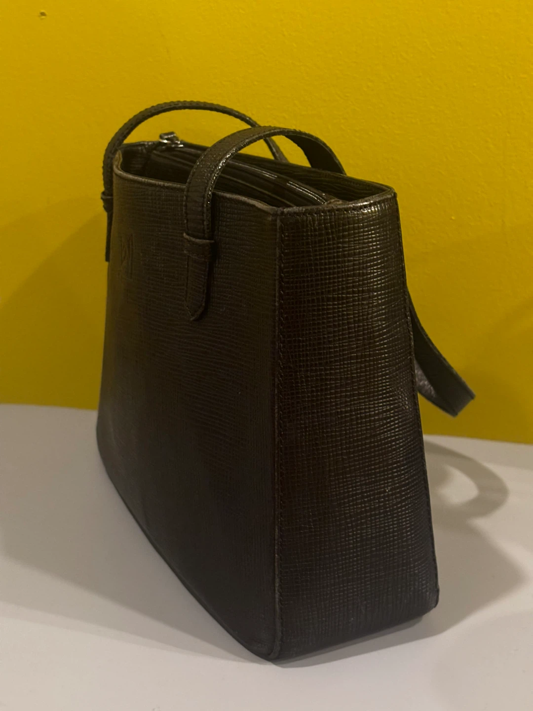 Black vegan Leather Tote Handbag - photo 2