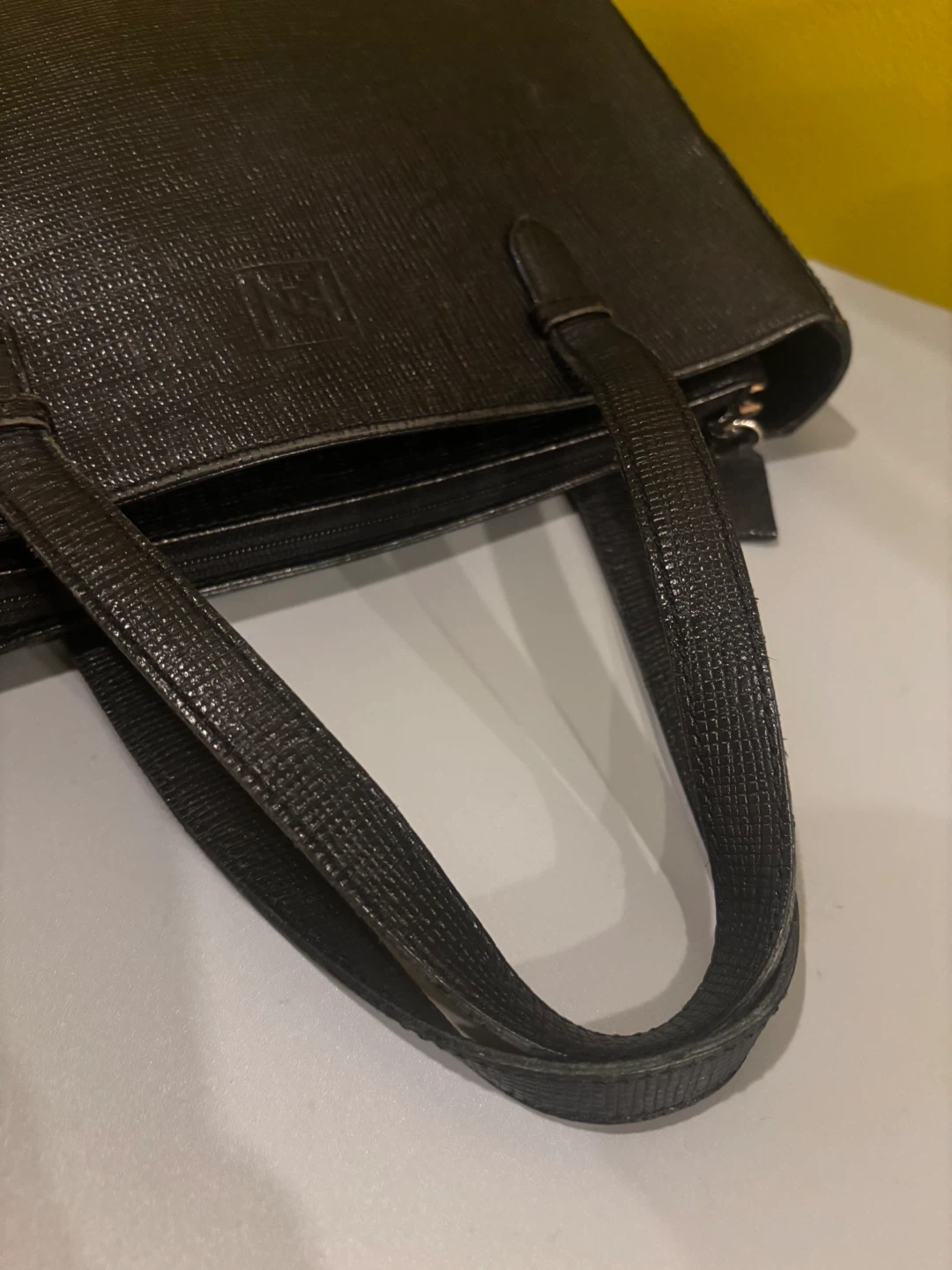 Black vegan Leather Tote Handbag - photo 4