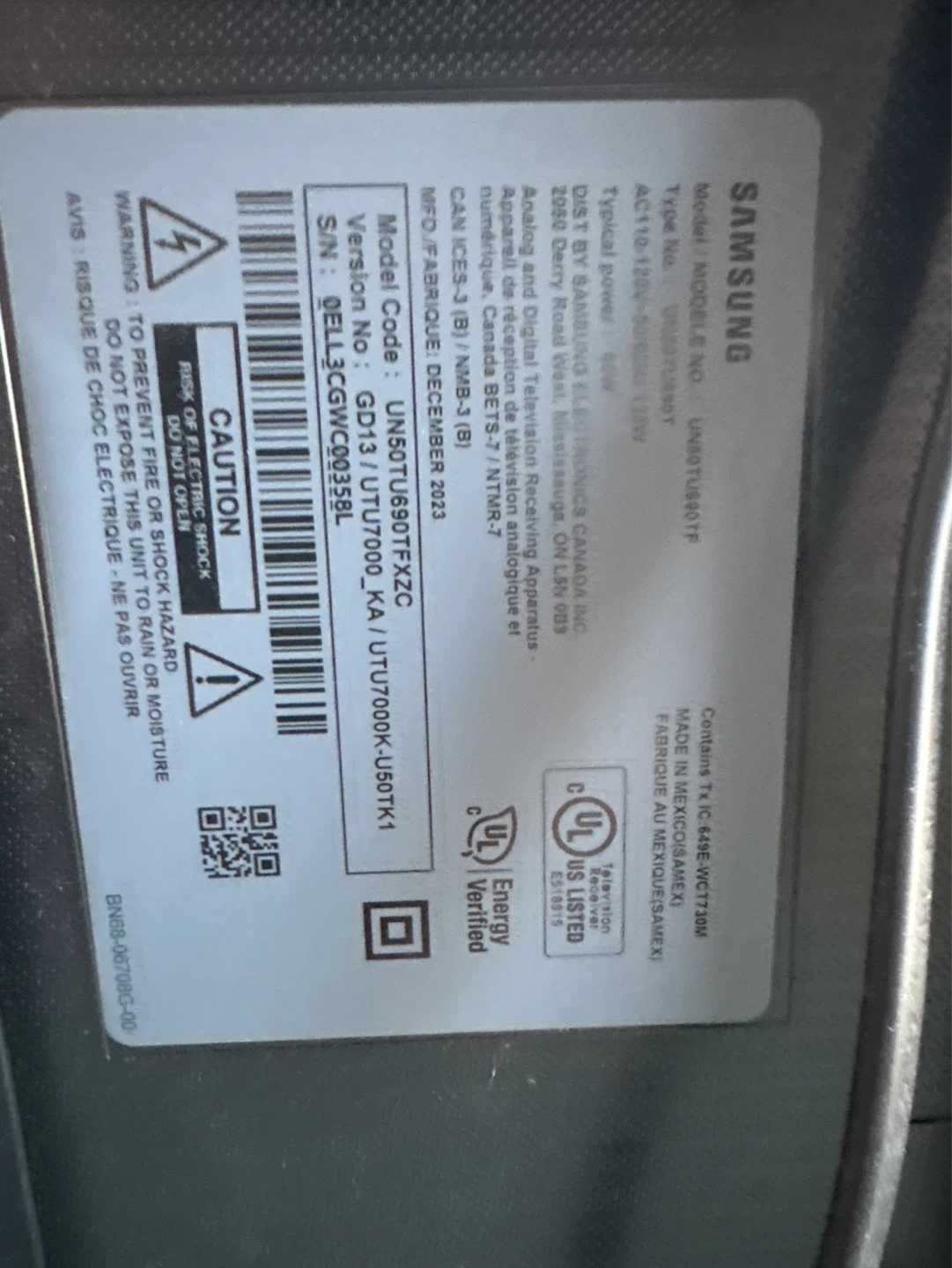 Samsung UN50TU690TFXZC 50-inch TV - photo 3