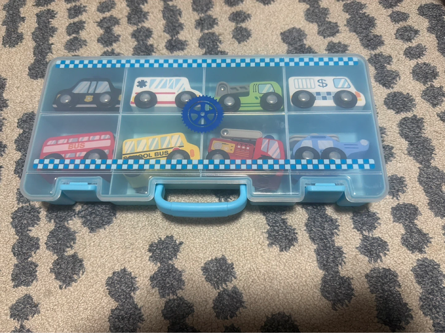 Wooden Toy Vehicles with Carrying Case - photo 4