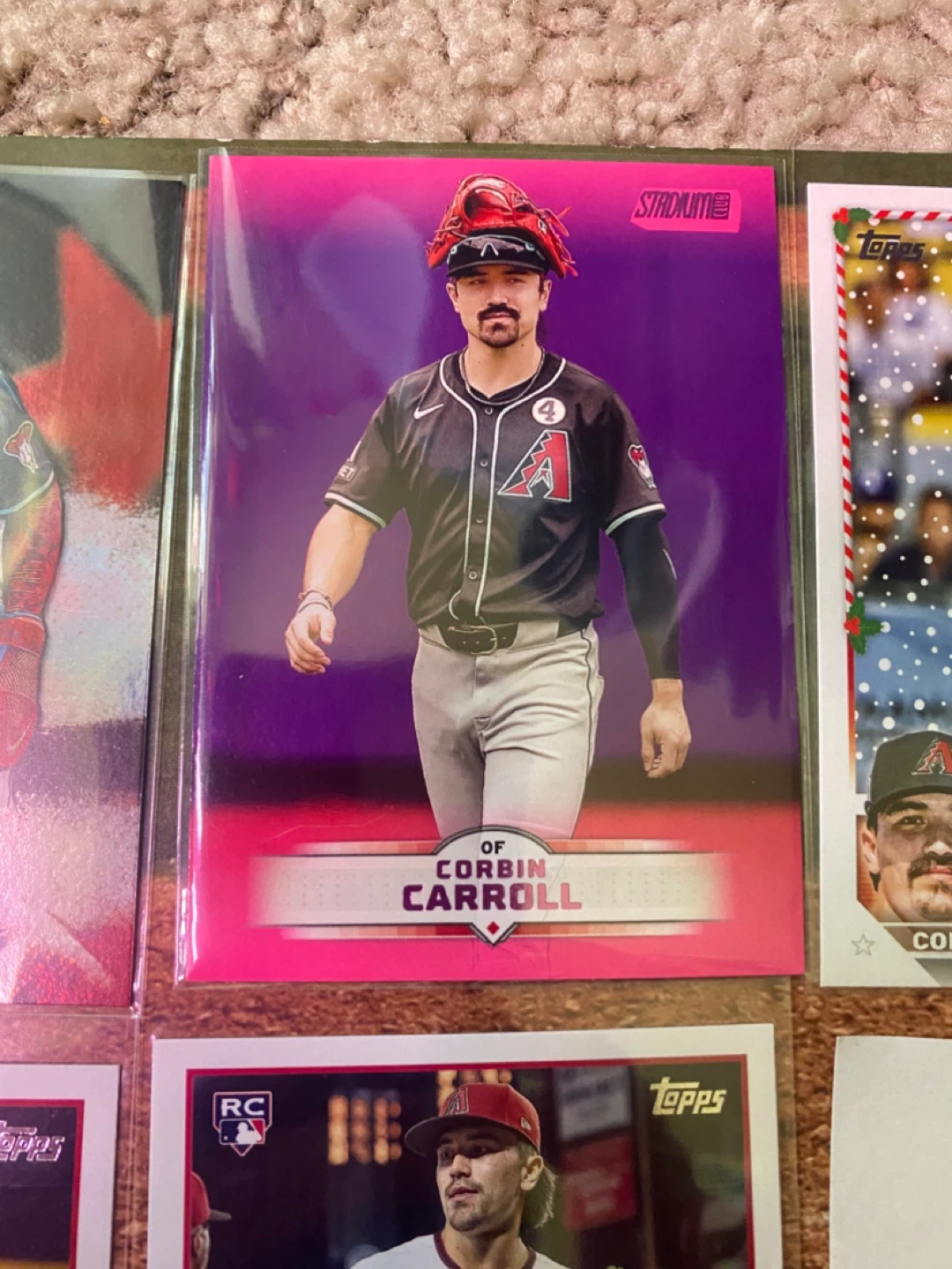 Corbin Carroll Topps Stadium Club Baseball Cards Lot - photo 2